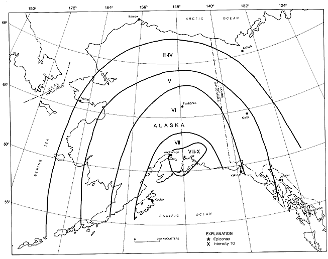 1964 prince williams sound alaska earthquake. at Prince William Sound.